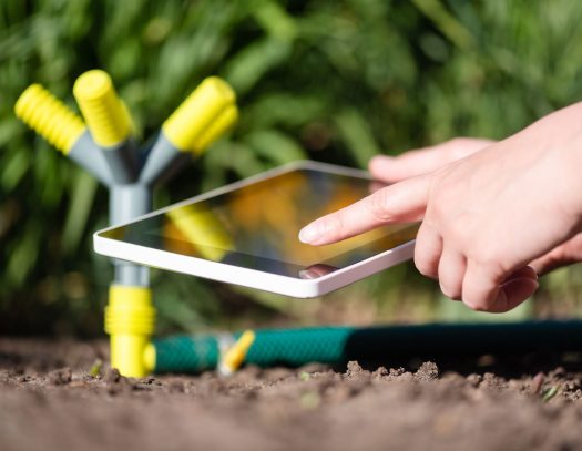 Bewässerungsplanung mit Tablet